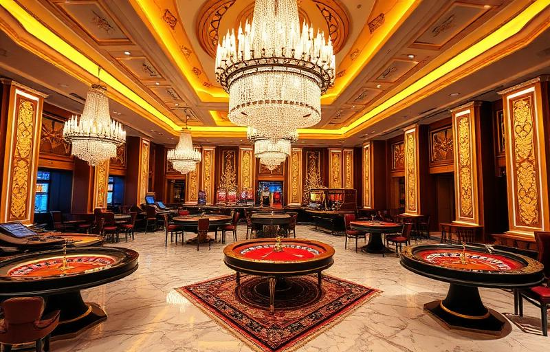 Luxury casino interior